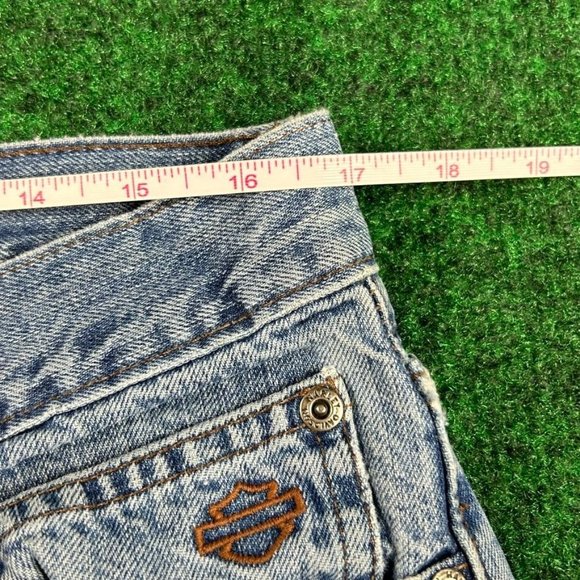 Harley‎ Davidson Blue Denim Straight Medium Wash Mens Motorcycle Jeans - Picture 7 of 12